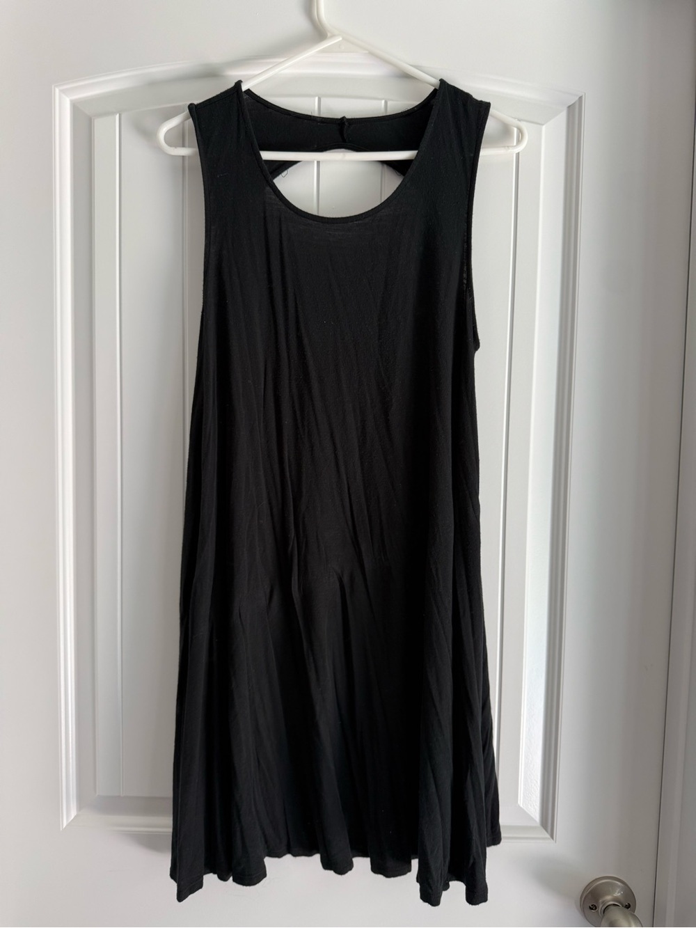 Black Sleeveless Swing Dress - Classic Everyday Style